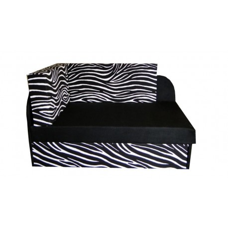Tapczanik młodzieżowy dziecięcy Zebra, narożnik