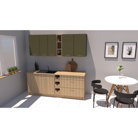Kuchnia ERDE 2m, oliwka,
